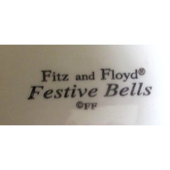 Fitz and Floyd Festive Bells Christmas Sleigh Holiday Home Decor - Picture 9 of 9
